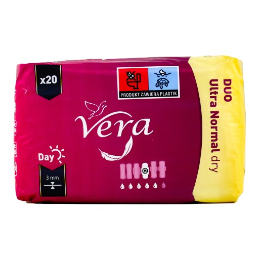 Vera hygienické vložky s krídelkami Ultra NORMAL Dry Duo Day 20 ks.