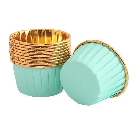 MUFFIN LINERS formičky na košíčky DECORATIONS narodeninové ZELENÉ 20 ks