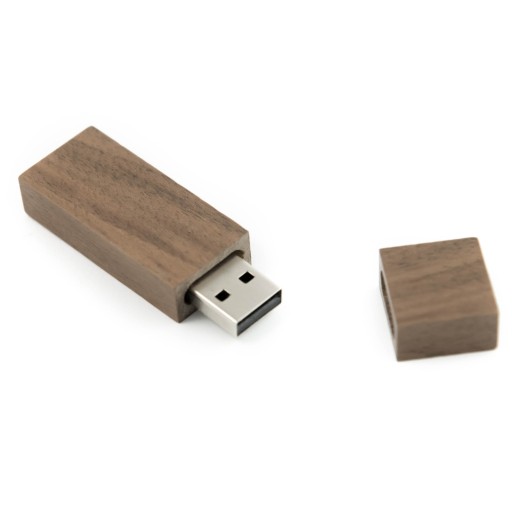Drevený pendrive 8 GB usb 2.0 ECO tmavé drevo - Orech ako DARČEK
