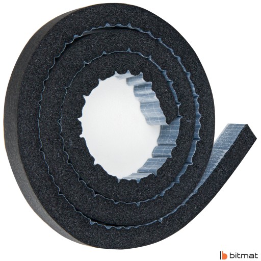 SAMOLEPIACIE TESNENIE NA DVERE, OKNÁ, BRÁNU, GUMU, PENOVÉ gumy, 13 mm, 1 m