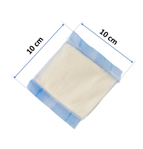 VYSOKO ABSORPČNÝ STERILNÝ KOMPRES 10X10 NEMECKY 1 KS