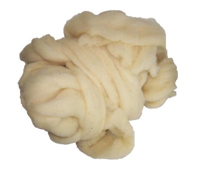 Mykaná ovčia vlna 100g, stĺpové tlmenie