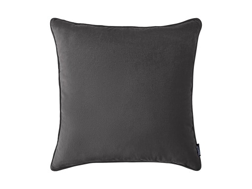 Dekoratívna obliečka na vankúš 45x45 zamat Lush tmavošedá