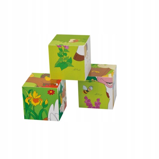 VZDELÁVACIE DREVENÉ BLOKY PUZZZLE VEĽKÉ