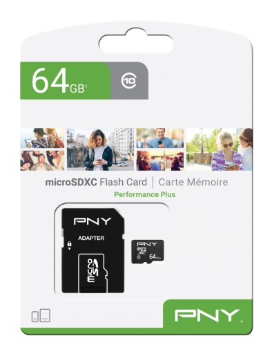 PNY MicroSDHC karta 64GB P-SDU64G10PPL-GE