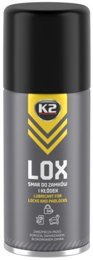 K2 LOX MAZACÍ OLEJ NA ÚDRŽBU ZÁMKOV, VISNÝCH ZÁMKOV, VLOŽIEK, VODÍTEK, PÁNTOV