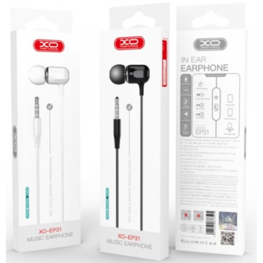 Stereo slúchadlá s mikrofónovým káblom 1,2 m Jack 3,5 mm káblový kábel