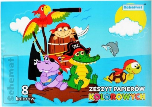 VYSTRIHANÁ KNIHA FAREBNÉHO PAPIERA Z PAPIERA A5