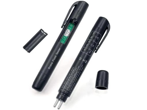 TESTER MERAČA BRZDOVEJ KVAPALINY, VRECKO, MALÉ PERO, BODKA 3 4 5 LED