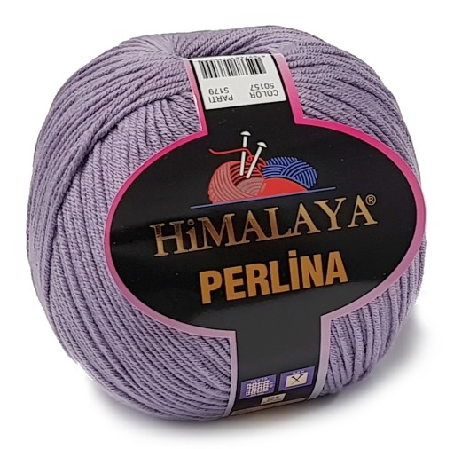 PERLINA priadza BAVLNA 50% AKRYL 100g levanduľa 157