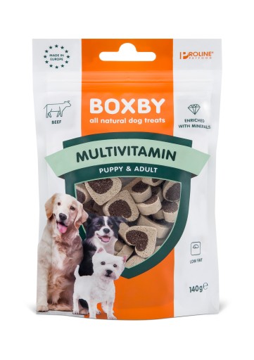 Boxby dog treat multivitamínový tréningový tréning 140g