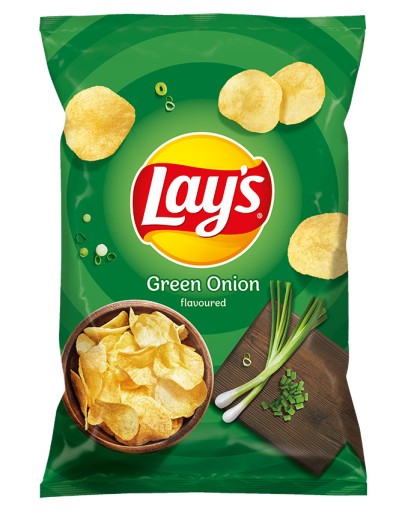 LAY'S LAYS Zemiakové lupienky Zelená cibuľa Zelená cibuľa 200g