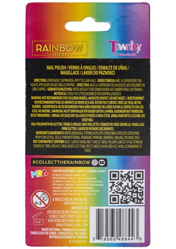 RAINBOW HIGH SET 2 FAREBNÝCH LAKOV NA NECHTY AKO DARČEK