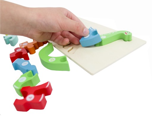 DREVENÉ PUZZLE 3D PUZZLE DINOSAUR DIPLODOC