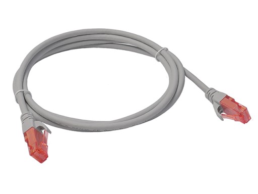 Cat.6 UTP patch kábel RJ45-RJ45 1:1 Cu AWG26 sivý 1,5m
