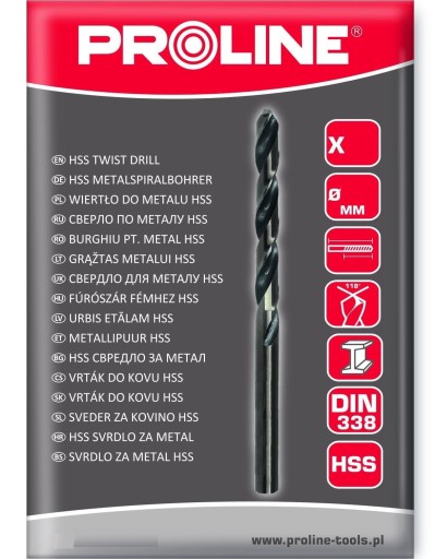 VŔTAČKA PRE BRÚSENIE MET HSS DIN338. 4,0MM KUS 1 PUD. PROLINE