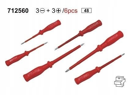 Skrutkovače izolované skrutkovače do 1000V MAGNETIC 3 ploché 3 Phillips