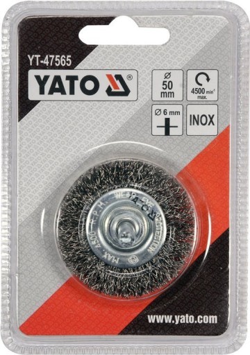KOTÚČOVÁ KEFA 50mm INOX DRÔT PRE VŔTAČKU YATO