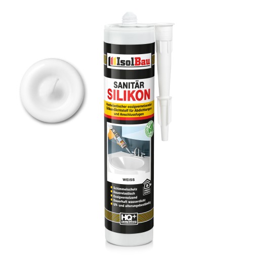ISOLBAU Sanitárny silikón Biely 300 ml