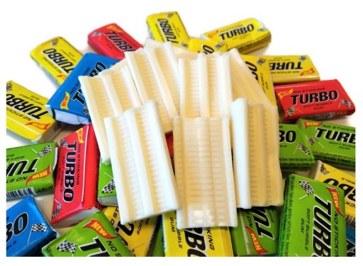 Žuvačky Turbo NO STICKING 100 kusov 450g