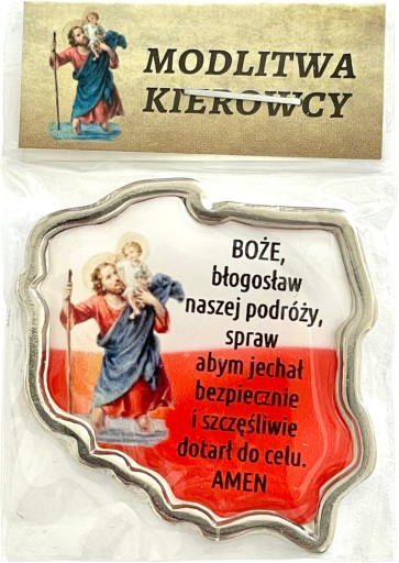ODZNAK AUTA SVÄTÝ KRISTOF, PATRÓN VODIČOV, MODLITBA VODIČA