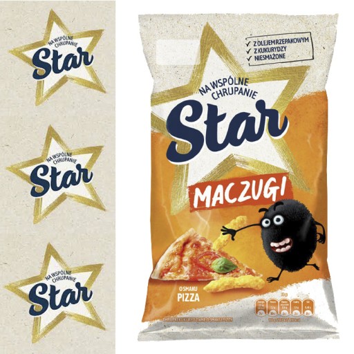 Star Snaki Maczugi Pizza chrumky snack 3x80g