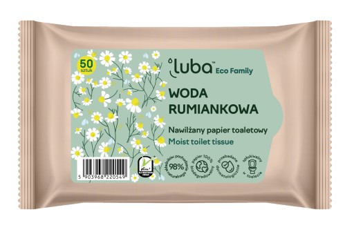 Luba Toaletný papier navlhčený harmančekovou vodou 50 ks