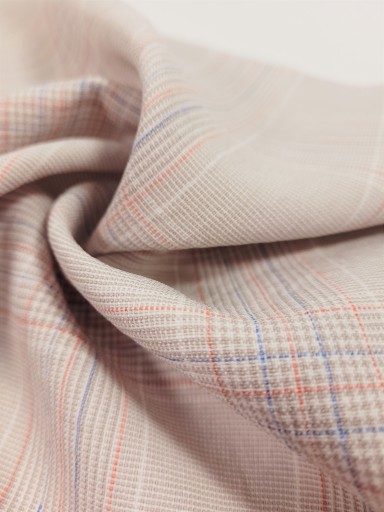 Károvaný materiál, elegantná látka na sako a nohavice