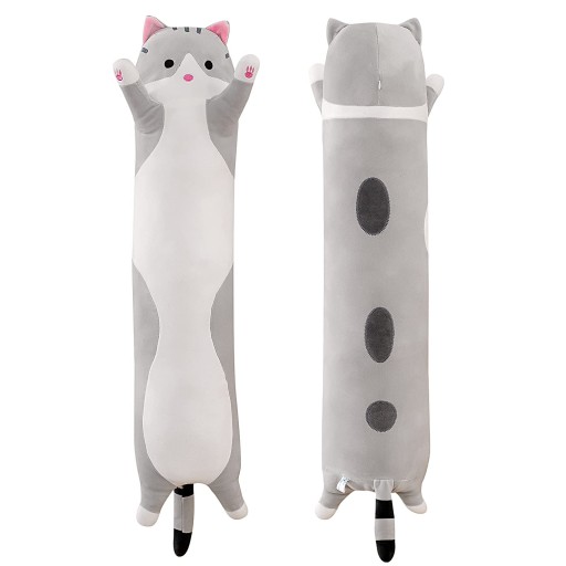 VANKÚŠEK DLHÝ CAT MASKOT MASKOT PLYŠOVÁ HRAČKA 50 CM XL