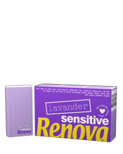 Renova Levanduľové vreckovky 6 balení