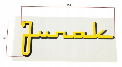 Nálepka na nádrž emblém logo JUNAK M10 M07 nádrž
