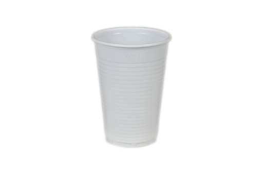 Hrnčeky Biely plastový pohár 200ml 100ks PP Teplé/Studené nápoje
