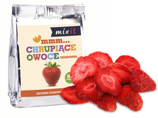 Jahoda Mix mrazom sušeného ovocia MIXIT