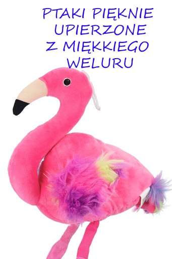 RUŽOVÝ PRÍVESEK MASKOTA PLAMIAKA 50CM E0715 EMAJ