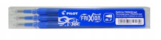 GULIČKOVÉ VLOŽKY PILOT FRIXION 0,7 mm, balenie 3 ks