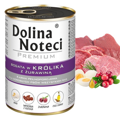 DOLINA NOTECI Prémiové krmivo pre psov Králik 400g