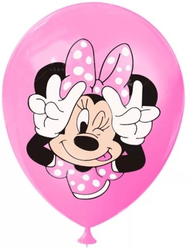 BALÓNKY SADA BALÓNOV MINNIE MOUSE DISNEY DARČEK K NARODENINÁM 12 ks