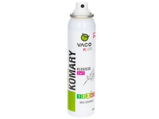 VACO KIDS sprej na komáre, kliešte a pakomáre pre deti (od 3 rokov) -