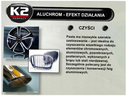 K2 LEŠTIACA PASTA NA CHROM A HLINÍK ALUCHROM