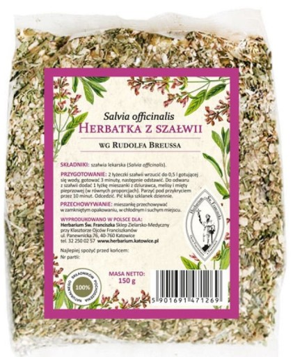 Františkánsky ŠALVIOVÝ ČAJ podľa Rudolfa Breussa Sypaný 150g