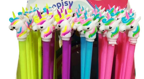 Pero s hlavou Unicorn Unicorn mix blue