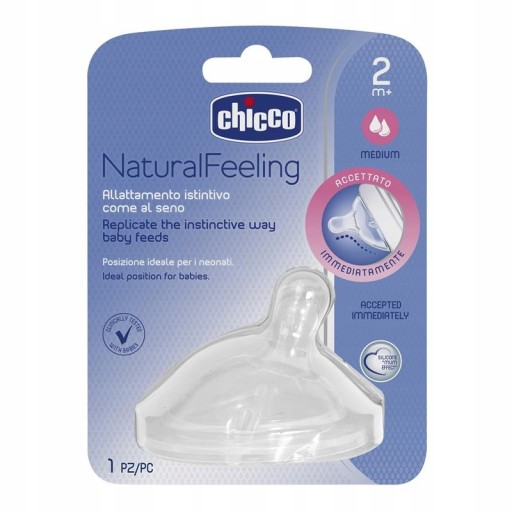 CHICCO NATURAL BOTTLE cumlík 2m+ 1 ks