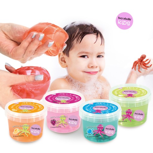 Želé do kúpeľa s hračkou BAYABELLE KIDS - RASPBERRY