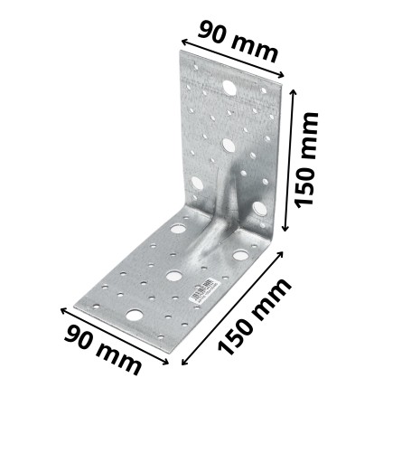 Reliéfny uholník (150x150x90x2,5 mm)