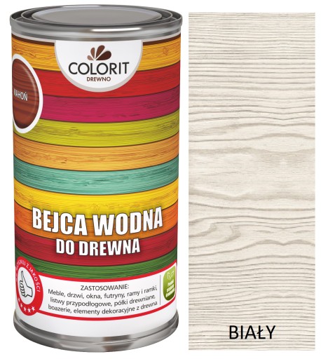 COLORIT VODNÁ LADÚRA NA DREVO 0,5L 500ML BIELA