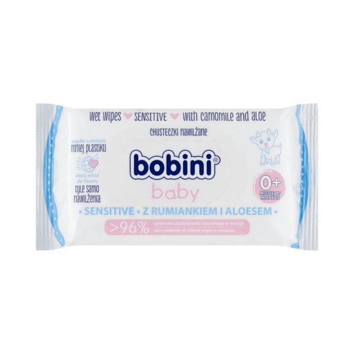 Bobini Baby Sensitive vlhčené obrúsky 60 ks