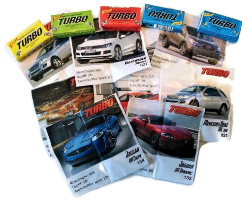Žuvačky Turbo NO STICKING 100 kusov 450g