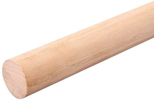 Buková hmoždinka, drevená tyč, 50 cm, priemer buk, 4 mm