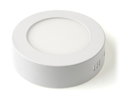 LED panelové svietidlo, prisadené stropné svietidlo, 6W, okrúhle, neutrálne biele