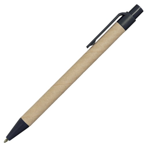 Kraftový zápisník 90x140 hladký s perom, čierno/béžový